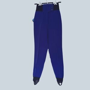 NWT Vintage Tyrolia Skiwear Schoeller Skifans Womens Stirrup Ski Pants Purple 8